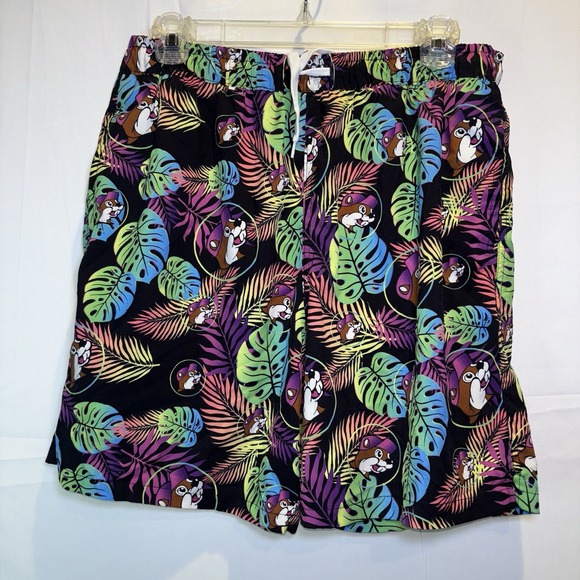 Buc-Ees Other - Bucees Buc-ee's Swim Trunks Adult‎ Mens Medium Tropical Beaver Lined Suit Med M